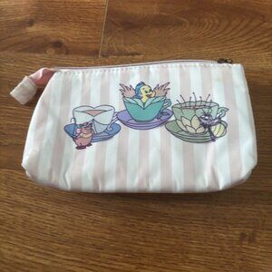 Disney tea cup side kick double zip pouch